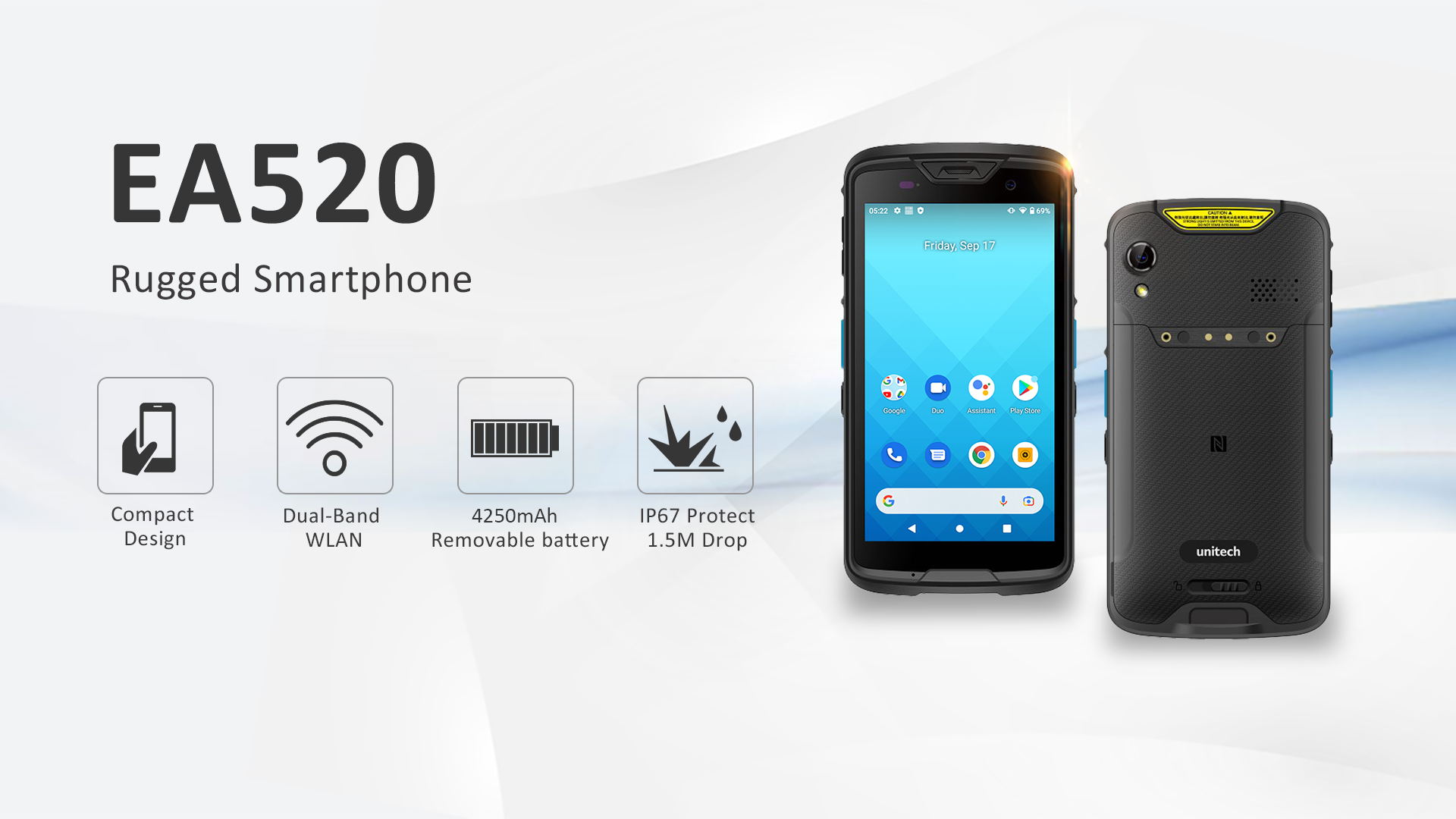 EA520 (2nd Gen) Rugged Smartphone │ Unitech